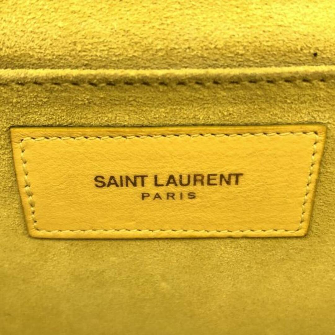 SAINT LAURENT PARIS(サンローランパリ) クラッチバッグ - 311213 イエロー×ゴールド レザー レディースのバッグ(クラッチバッグ)の商品写真