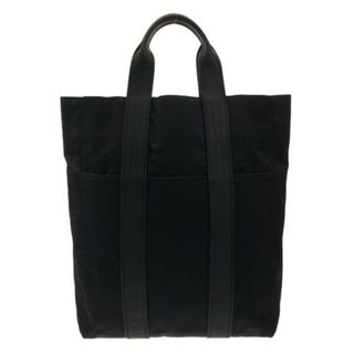 エルメス(Hermes)のHERMES(エルメス) トートバッグ アカプルコカバス 黒 コットン×レザー(トートバッグ)