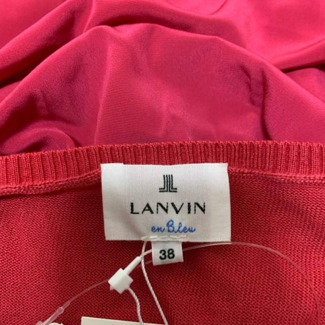 LANVIN en Bleu(ランバンオンブルー)のLANVIN en Bleu(ランバンオンブルー) 半袖カットソー サイズ38美品  ピンク レディースのトップス(カットソー(半袖/袖なし))の商品写真