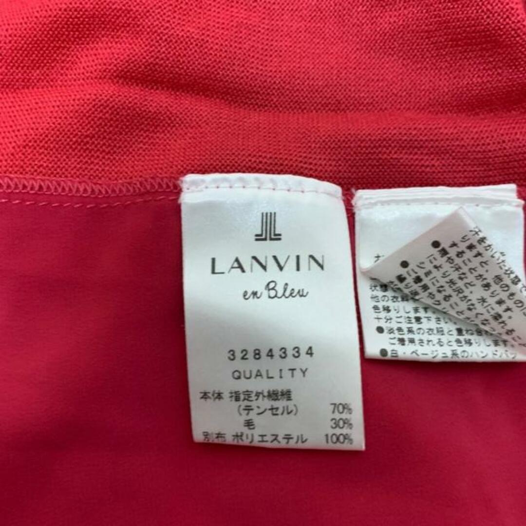 LANVIN en Bleu(ランバンオンブルー)のLANVIN en Bleu(ランバンオンブルー) 半袖カットソー サイズ38美品  ピンク レディースのトップス(カットソー(半袖/袖なし))の商品写真