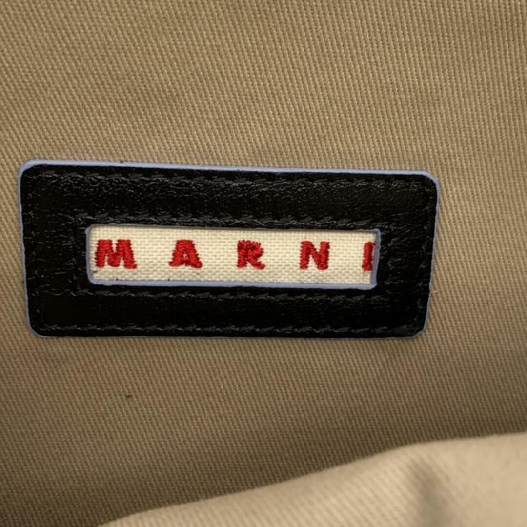 Marni(マルニ)のMARNI(マルニ) ショルダーバッグ TRUNK SOFT (トランク ソフト) SBMP0076Y0 黒×ブルーグレー ラージ タンブルドカーフスキン レディースのバッグ(ショルダーバッグ)の商品写真