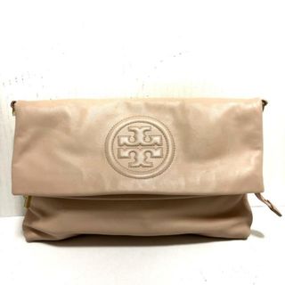 トリーバーチ(Tory Burch)のTORY BURCH(トリーバーチ) クラッチバッグ美品  - ピンクベージュ レザー(クラッチバッグ)