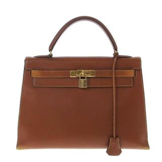 エルメス(Hermes)のHERMES(エルメス) ハンドバッグ ケリー32 ゴールド 外縫い/ゴールド金具 クシュベル(ハンドバッグ)