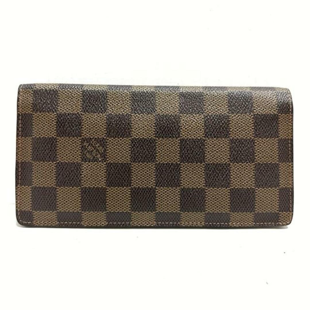 LOUIS VUITTON(ルイヴィトン)のLOUIS VUITTON(ルイヴィトン) 長財布 ダミエ ポルトフォイユ・ブラザ N60017 エベヌ ダミエ・キャンパス レディースのファッション小物(財布)の商品写真