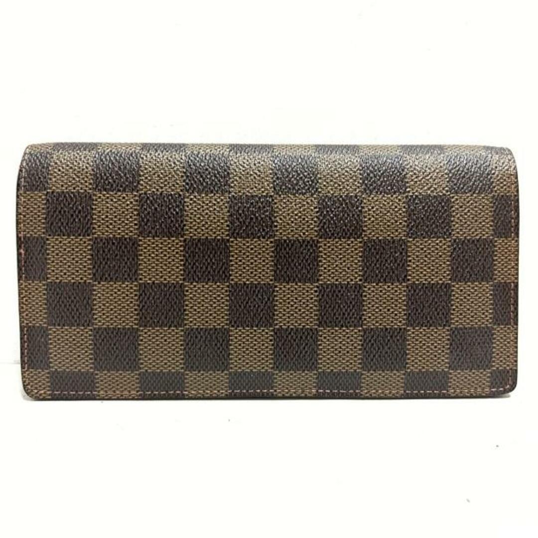 LOUIS VUITTON(ルイヴィトン)のLOUIS VUITTON(ルイヴィトン) 長財布 ダミエ ポルトフォイユ・ブラザ N60017 エベヌ ダミエ・キャンパス レディースのファッション小物(財布)の商品写真