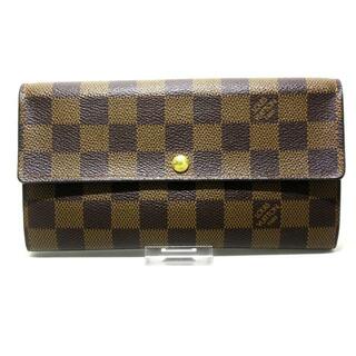 ルイヴィトン(LOUIS VUITTON)のLOUIS VUITTON(ルイヴィトン) 長財布 ダミエ ポルトフォイユ・サラNM2 N61734 エベヌ ダミエ・キャンバス(財布)