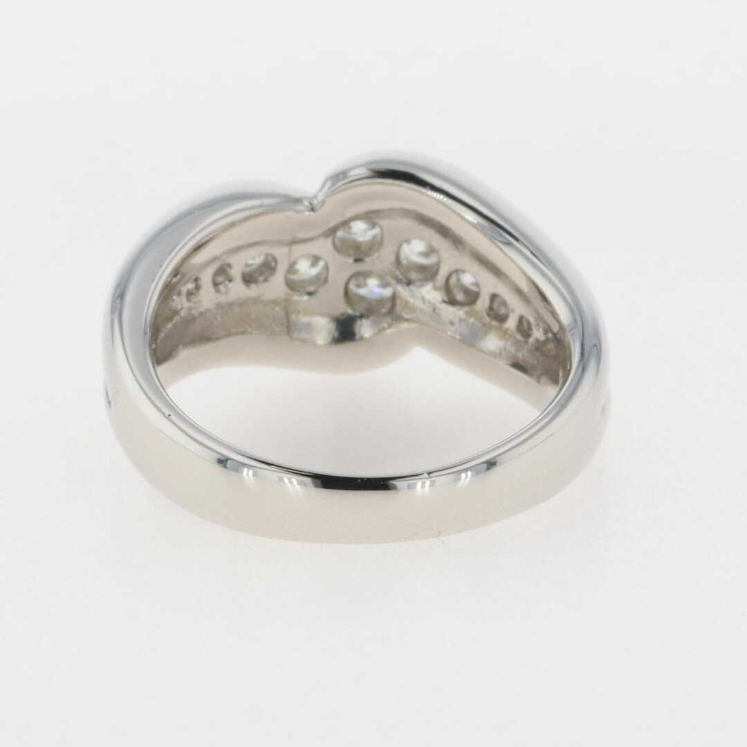 メレダイヤ デザインリング 9号 Pt1000 【中古】 レディースのアクセサリー(リング(指輪))の商品写真