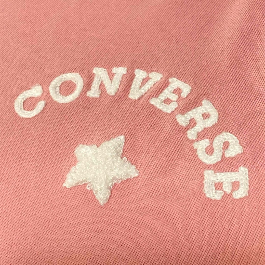 CONVERSE(コンバース)のコンバース　クルーネックトレーナー　スウェット　L　裏パイル　ピンク　男女兼用 メンズのトップス(スウェット)の商品写真