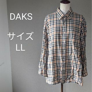 ダックス(DAKS)のDAKS チェック　ボタンシャツ　サイズLL(シャツ/ブラウス(長袖/七分))