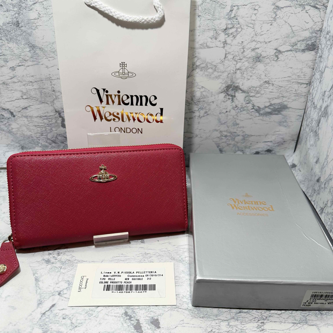 Vivienne Westwood(ヴィヴィアンウエストウッド)の【おすすめ‼︎】Vivienne Westwood 長財布　ピンク レディースのファッション小物(財布)の商品写真