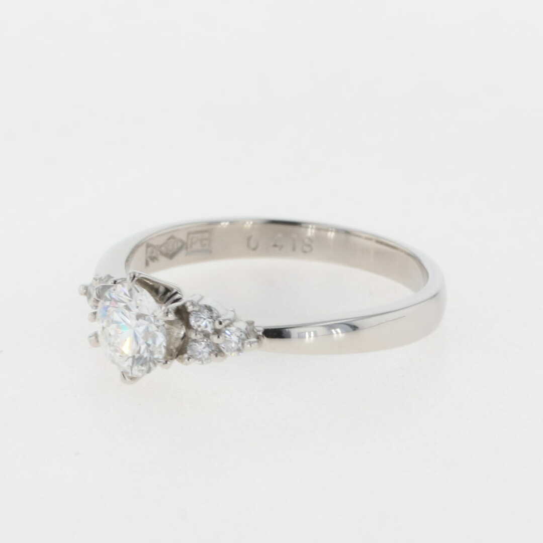 ダイヤモンド デザインリング 9号 Pt900 【中古】 レディースのアクセサリー(リング(指輪))の商品写真