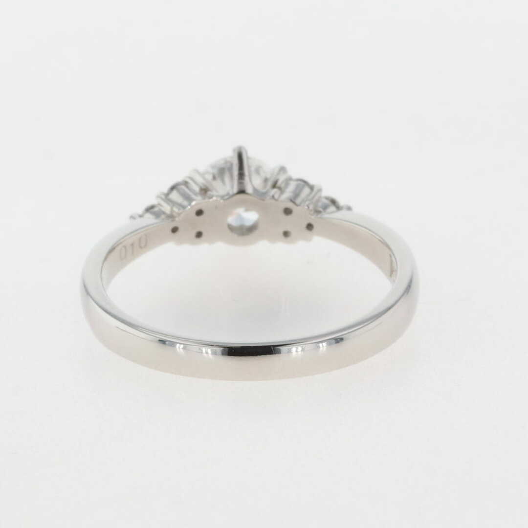 ダイヤモンド デザインリング 9号 Pt900 【中古】 レディースのアクセサリー(リング(指輪))の商品写真