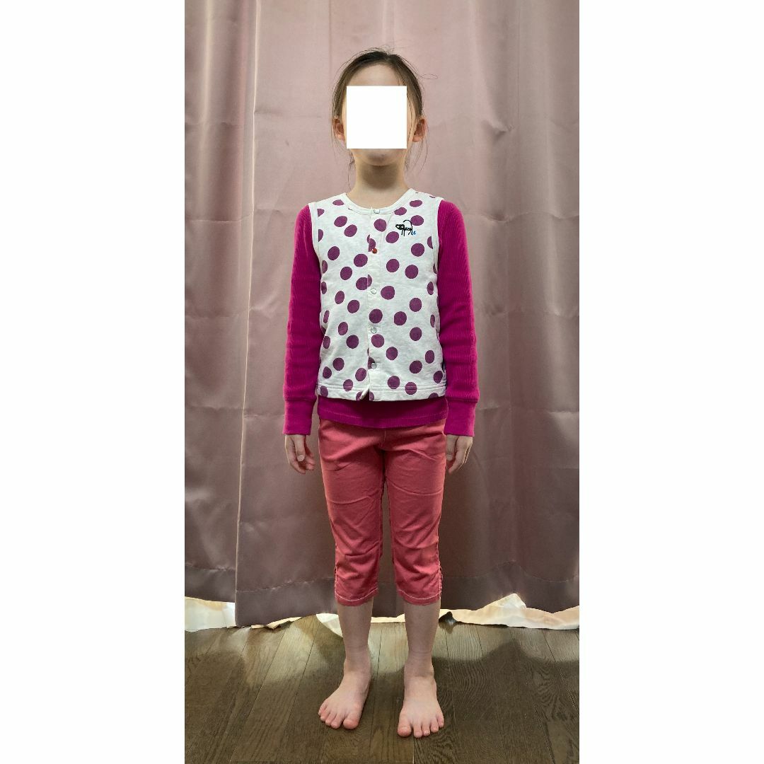 hakka kids(ハッカキッズ)のハッカキッズ hakka kids ベスト 前開き 110 綿100% キッズ/ベビー/マタニティのキッズ服女の子用(90cm~)(その他)の商品写真