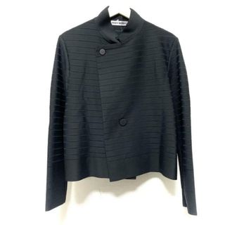 ISSEYMIYAKE(イッセイミヤケ) ジャケット サイズ3 L レディース美品  - IM96-KD021 黒 長袖/スタンドカラー/春/秋