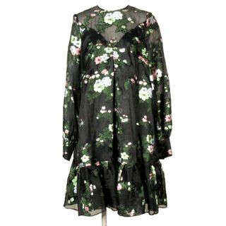 アーデム(Erdem)のERDEM(アーデム) ドレス レディース - ライトグリーン×ダークグリーン×ピンク×マルチ ロング丈/長袖/フローラル(その他ドレス)