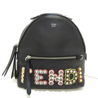 フェンディ(FENDI)のFENDI(フェンディ) リュックサック バイザウェイ/ミニ バックパック 8BZ038 黒 レザー(リュック/バックパック)