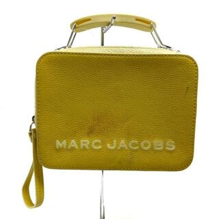 マークジェイコブス(MARC JACOBS)のMARC JACOBS(マークジェイコブス) ハンドバッグ美品  テクスチャードボックス M0016218 イエロー×白×マルチ ストラップ着脱可 レザー(ハンドバッグ)