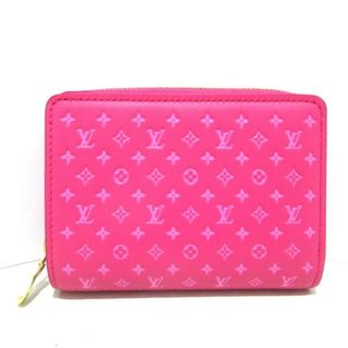 ルイヴィトン(LOUIS VUITTON)のLOUIS VUITTON(ルイヴィトン) 2つ折り財布 ナノグラム美品  ポルトフォイユルー M82357 ローズ 日本限定 カーフレザー（皮革の種類：牛革）(財布)