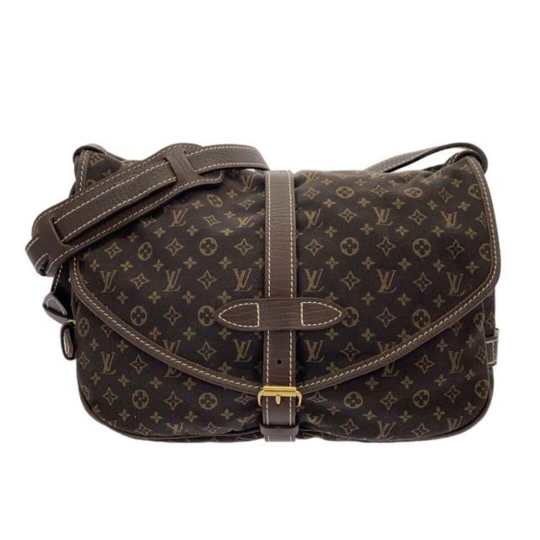 LOUIS VUITTON(ルイヴィトン)のLOUIS VUITTON(ルイヴィトン) ショルダーバッグ モノグラムミニラン ソミュール M95227 エベヌ コットン、リネン、グレインレザー レディースのバッグ(ショルダーバッグ)の商品写真