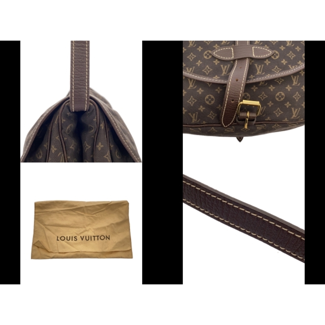 LOUIS VUITTON(ルイヴィトン)のLOUIS VUITTON(ルイヴィトン) ショルダーバッグ モノグラムミニラン ソミュール M95227 エベヌ コットン、リネン、グレインレザー レディースのバッグ(ショルダーバッグ)の商品写真