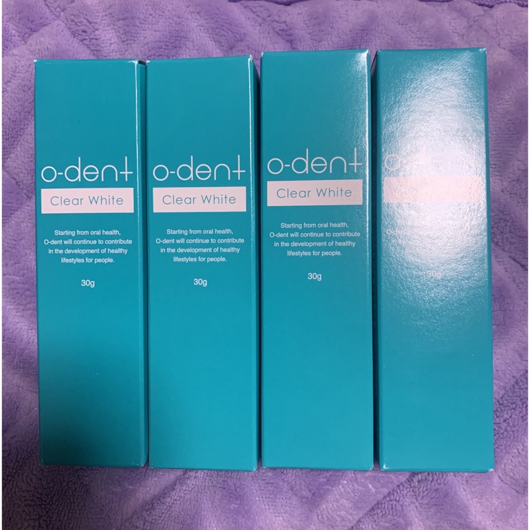  o-dent 薬用ジェル歯磨き  クリアホワイト 30g×4 コスメ/美容のオーラルケア(歯磨き粉)の商品写真