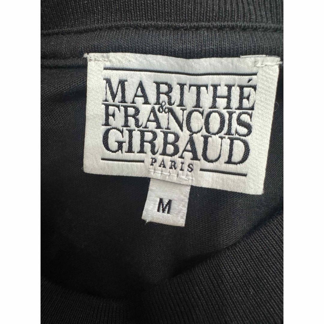 MARITHE + FRANCOIS GIRBAUD(マリテフランソワジルボー)のマリテフランソワジルボー Tシャツ ロゴ サイズM 黒 韓国ファッション メンズのトップス(Tシャツ/カットソー(半袖/袖なし))の商品写真