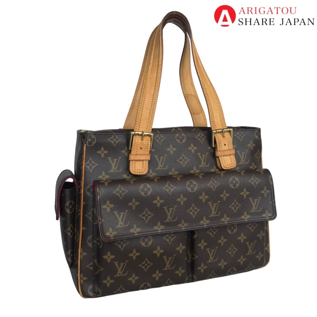 LOUIS VUITTON(ルイヴィトン)のLOUIS VUITTON ルイヴィトン ミュルティプリ シテ トートバッグ ショルダーバッグ レディース モノグラムキャンバス ブラウン 茶色 M51162 中古品【鑑定済】 レディースのバッグ(ショルダーバッグ)の商品写真