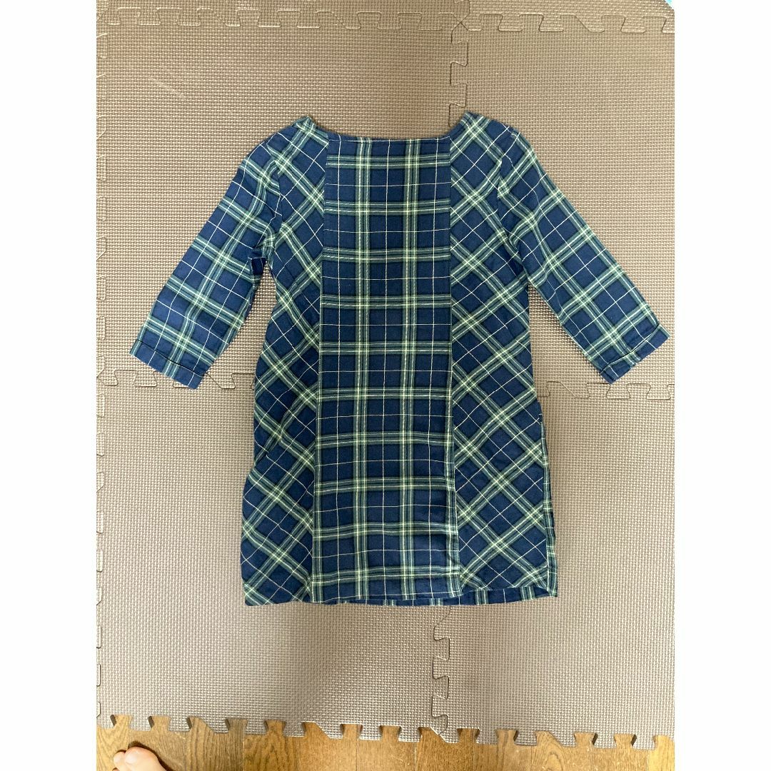 GAP Kids(ギャップキッズ)のギャップキッズ GAP kids 七分袖 ワンピース 120 綿100% キッズ/ベビー/マタニティのキッズ服女の子用(90cm~)(ワンピース)の商品写真