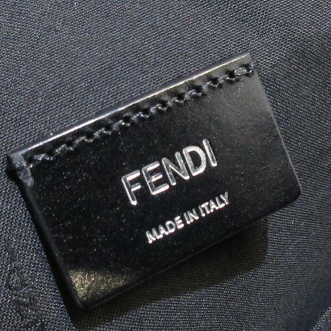 FENDI(フェンディ)のFENDI(フェンディ) リュックサック新品同様  ズッカ柄 7VZ074-A9XS 黒×グレー×イエロー バックパック PVC(塩化ビニール)×レザー レディースのバッグ(リュック/バックパック)の商品写真