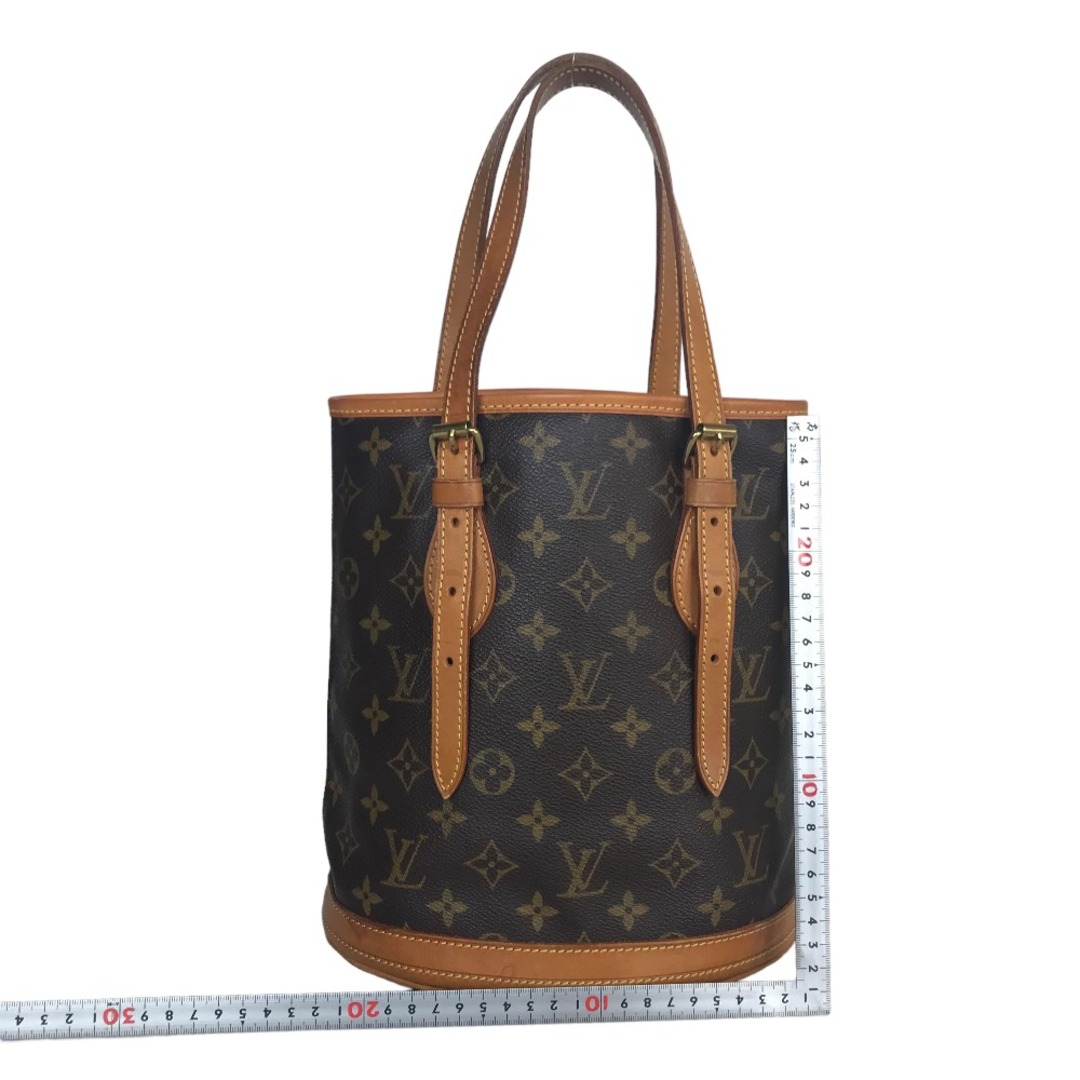 LOUIS VUITTON(ルイヴィトン)のLOUIS VUITTON ルイヴィトン バケット PM ハンドバッグ トートバッグ レディース モノグラムキャンバス ブラウン 茶色 M42238 中古品【鑑定済】 レディースのバッグ(トートバッグ)の商品写真