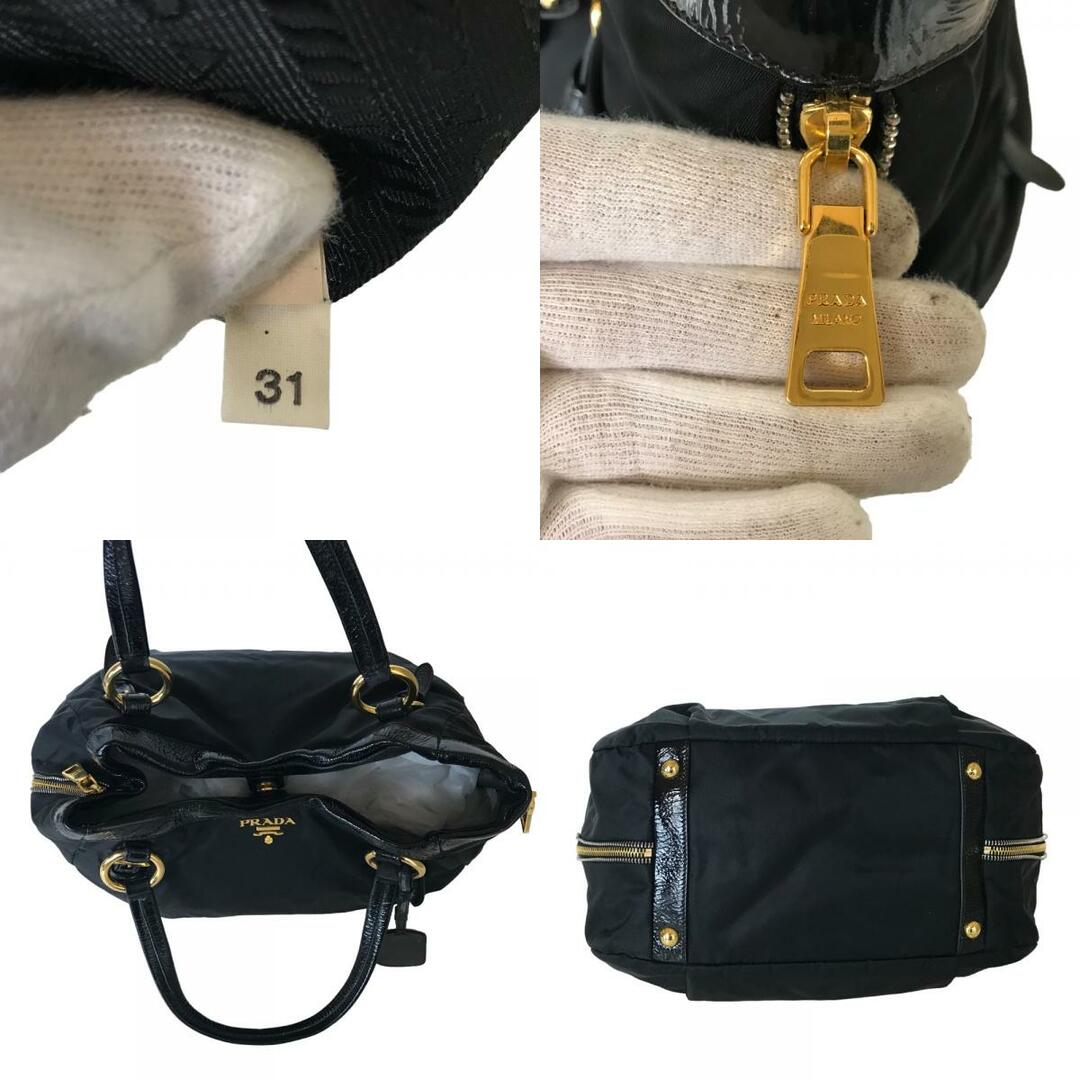 PRADA(プラダ)のPRADA プラダ ハンドバッグ ショルダーバッグ レディース ナイロン ブラック 肩掛け 黒 BR4098 中古品【鑑定済】 レディースのバッグ(ショルダーバッグ)の商品写真