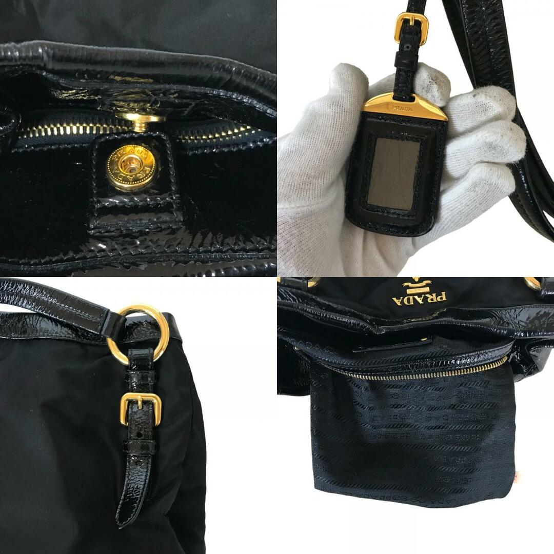 PRADA(プラダ)のPRADA プラダ ハンドバッグ ショルダーバッグ レディース ナイロン ブラック 肩掛け 黒 BR4098 中古品【鑑定済】 レディースのバッグ(ショルダーバッグ)の商品写真