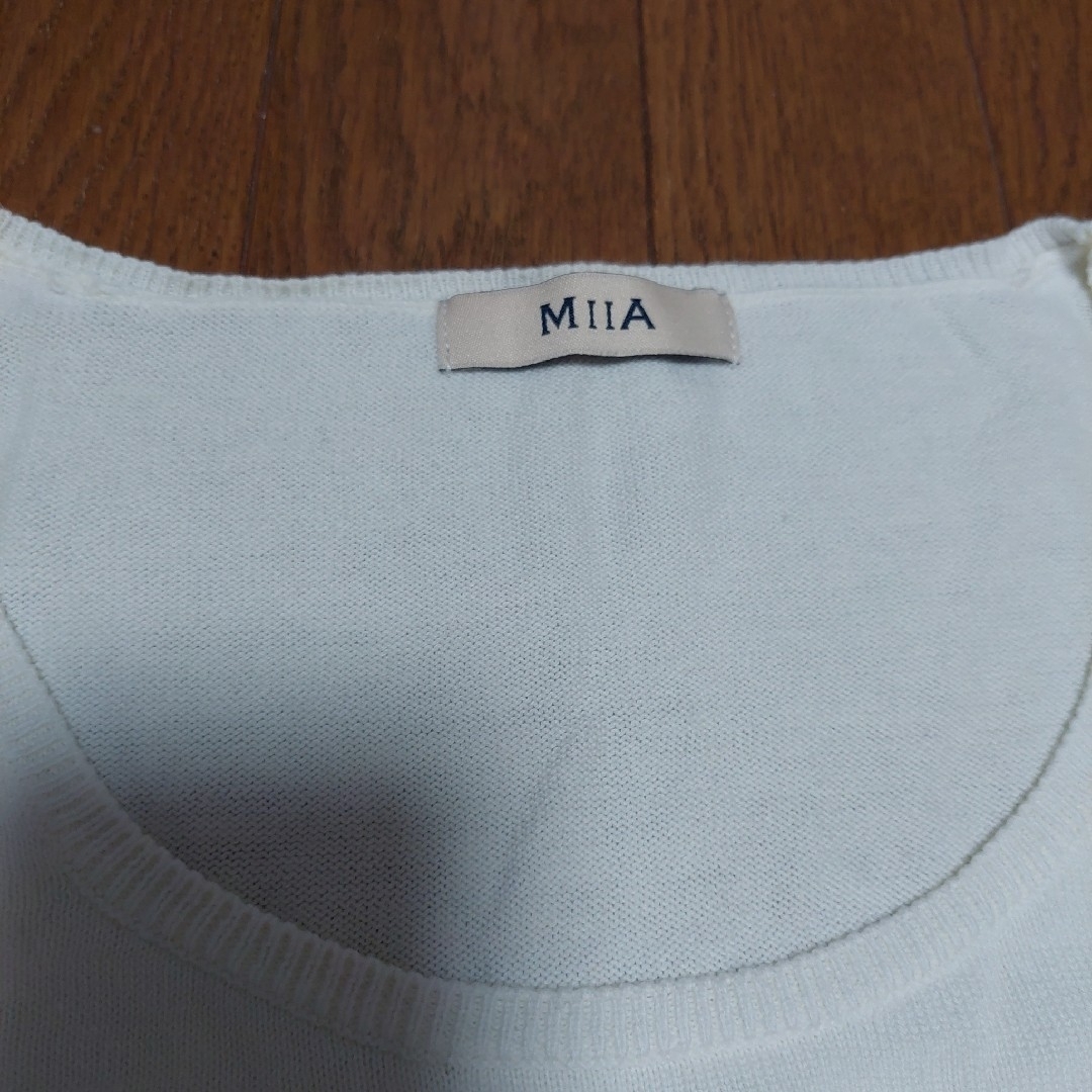 MIIA(ミーア)のミーア　ボーダー柄ニット レディースのトップス(ニット/セーター)の商品写真