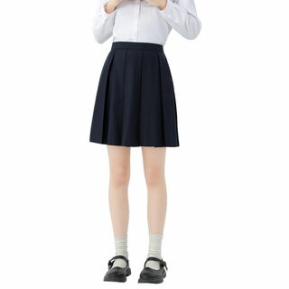 [Sharphon] 制服 スカート ハイウエスト 42/45CM丈 黒 紺 灰(その他)