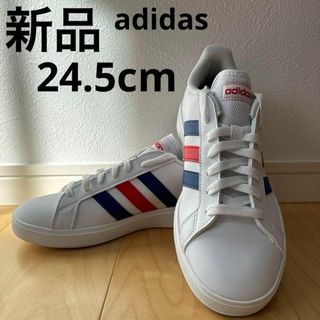 アディダス(adidas)の新品　adidas アディダス　グランドコート　メンズ　シューズ　24.5cm(スニーカー)