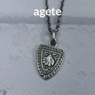 アガット(agete)の【匿名配送】 アガット ネックレス シルバー SV925 4.7g タグ(ネックレス)