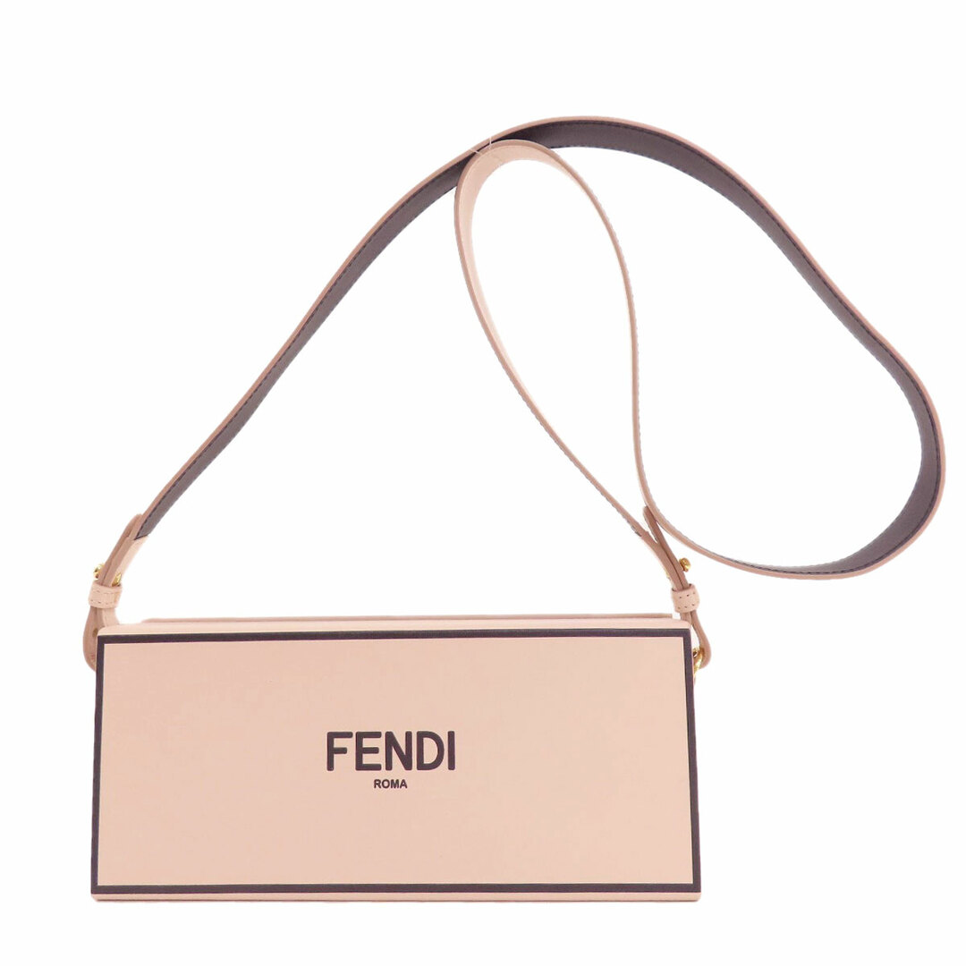 FENDI(フェンディ)のFENDI ロゴ ボックスショルダー ショルダーバッグ カーフ レディース レディースのバッグ(ショルダーバッグ)の商品写真