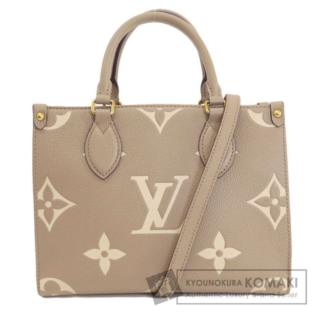 LOUIS VUITTON(ルイヴィトン)のLOUIS VUITTON M45779 オンザゴーPM トゥルトレール クレーム ハンドバッグ アンプラント レディース レディースのバッグ(ハンドバッグ)の商品写真