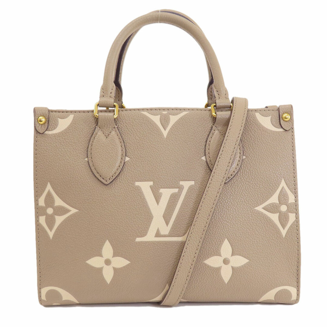 LOUIS VUITTON(ルイヴィトン)のLOUIS VUITTON M45779 オンザゴーPM トゥルトレール クレーム ハンドバッグ アンプラント レディース レディースのバッグ(ハンドバッグ)の商品写真