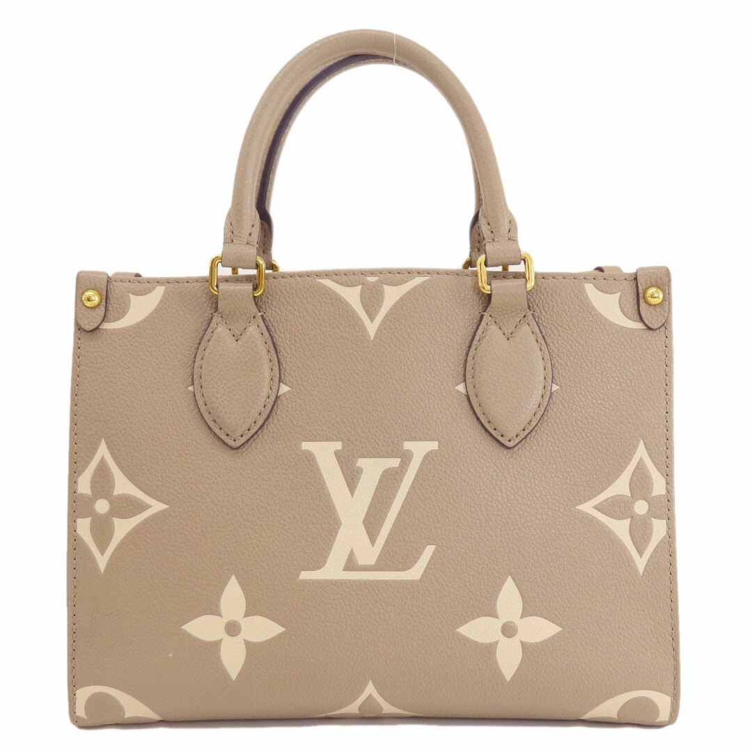 LOUIS VUITTON(ルイヴィトン)のLOUIS VUITTON M45779 オンザゴーPM トゥルトレール クレーム ハンドバッグ アンプラント レディース レディースのバッグ(ハンドバッグ)の商品写真