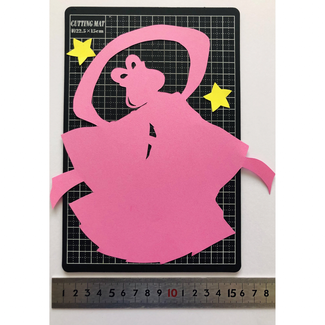 七夕　シルエット　切り絵　壁面飾り　Part3 ハンドメイドの素材/材料(型紙/パターン)の商品写真