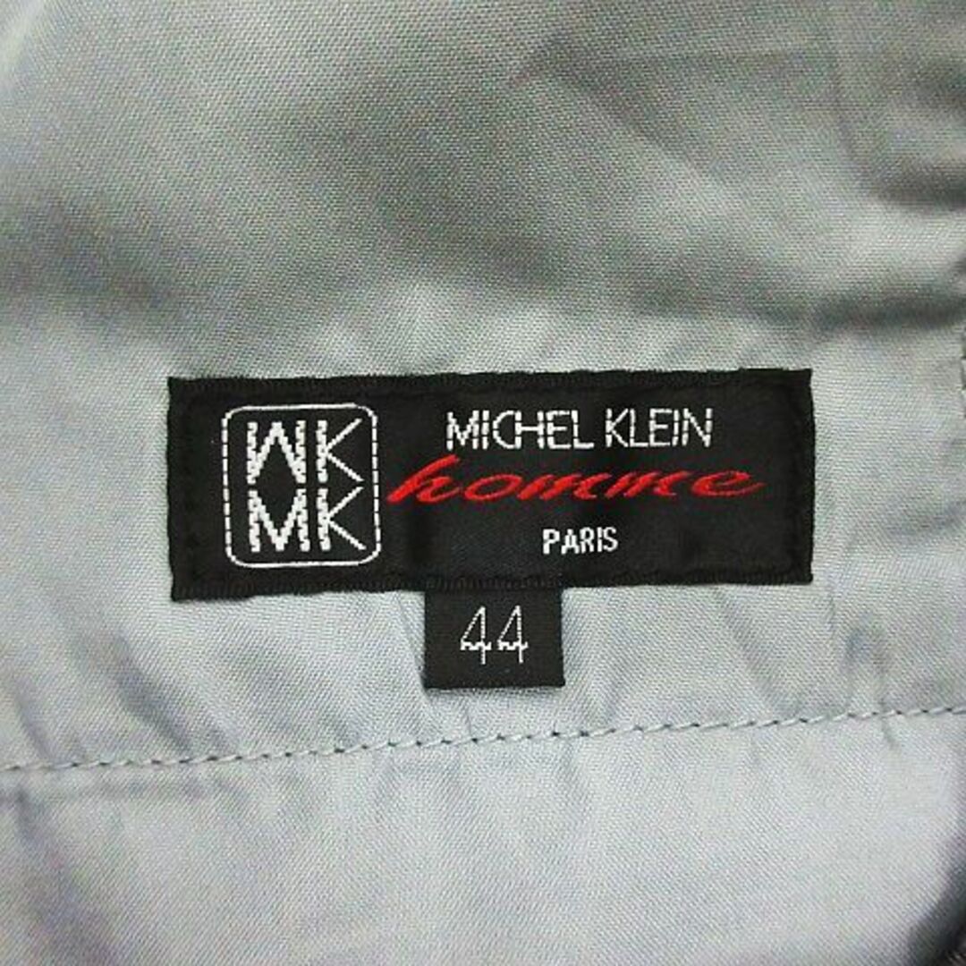 MK MICHEL KLEIN homme(エムケーミッシェルクランオム)のエムケーミッシェルクランオム パンツ スリム テーパード ヘリンボーン 44 紺 メンズのパンツ(スラックス)の商品写真