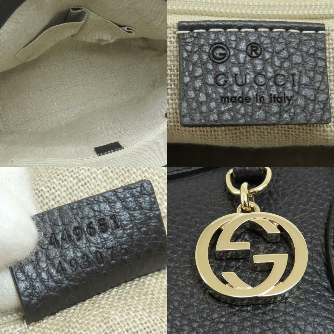 Gucci(グッチ)のGUCCI 493075 ロゴ金具 2WAY アウトレット トートバッグ レザー レディース レディースのバッグ(トートバッグ)の商品写真
