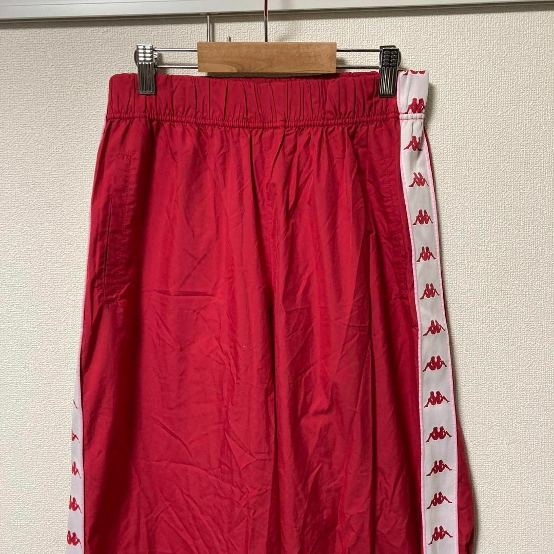 Kappa(カッパ)の90s kaapa カッパ　パンツ　テープロゴ　古着　赤　レッド　M メンズのパンツ(その他)の商品写真