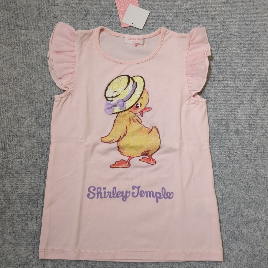 Shirley Temple(シャーリーテンプル)のShirley Temple 未使用 Tシャツ 130 ピンク キッズ/ベビー/マタニティのキッズ服女の子用(90cm~)(Tシャツ/カットソー)の商品写真