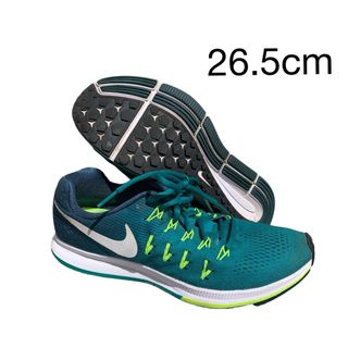 ナイキ(NIKE)のZOOM PEGASUS 26.5cm ズーム ペガサス ランニング グリーン(スニーカー)