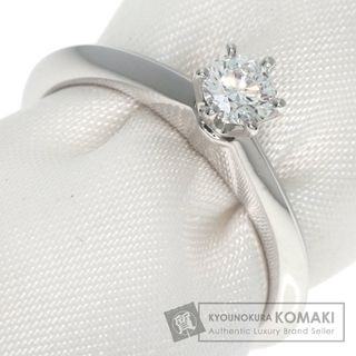 ティファニー(Tiffany & Co.)のTIFFANY&Co. ソリティア ナイフエッジ ダイヤモンド リング・指輪 PT950 レディース(リング(指輪))