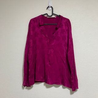 ザラ(ZARA)のZARA 開襟シャツ(シャツ/ブラウス(長袖/七分))