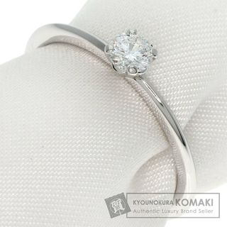 ティファニー(Tiffany & Co.)のTIFFANY&Co. ソリティア ダイヤモンド ナイフエッジ リング・指輪 PT950 レディース(リング(指輪))