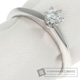 ティファニー(Tiffany & Co.)のTIFFANY&Co. ソリティア ナイフエッジ ダイヤモンド リング・指輪 PT950 レディース(リング(指輪))